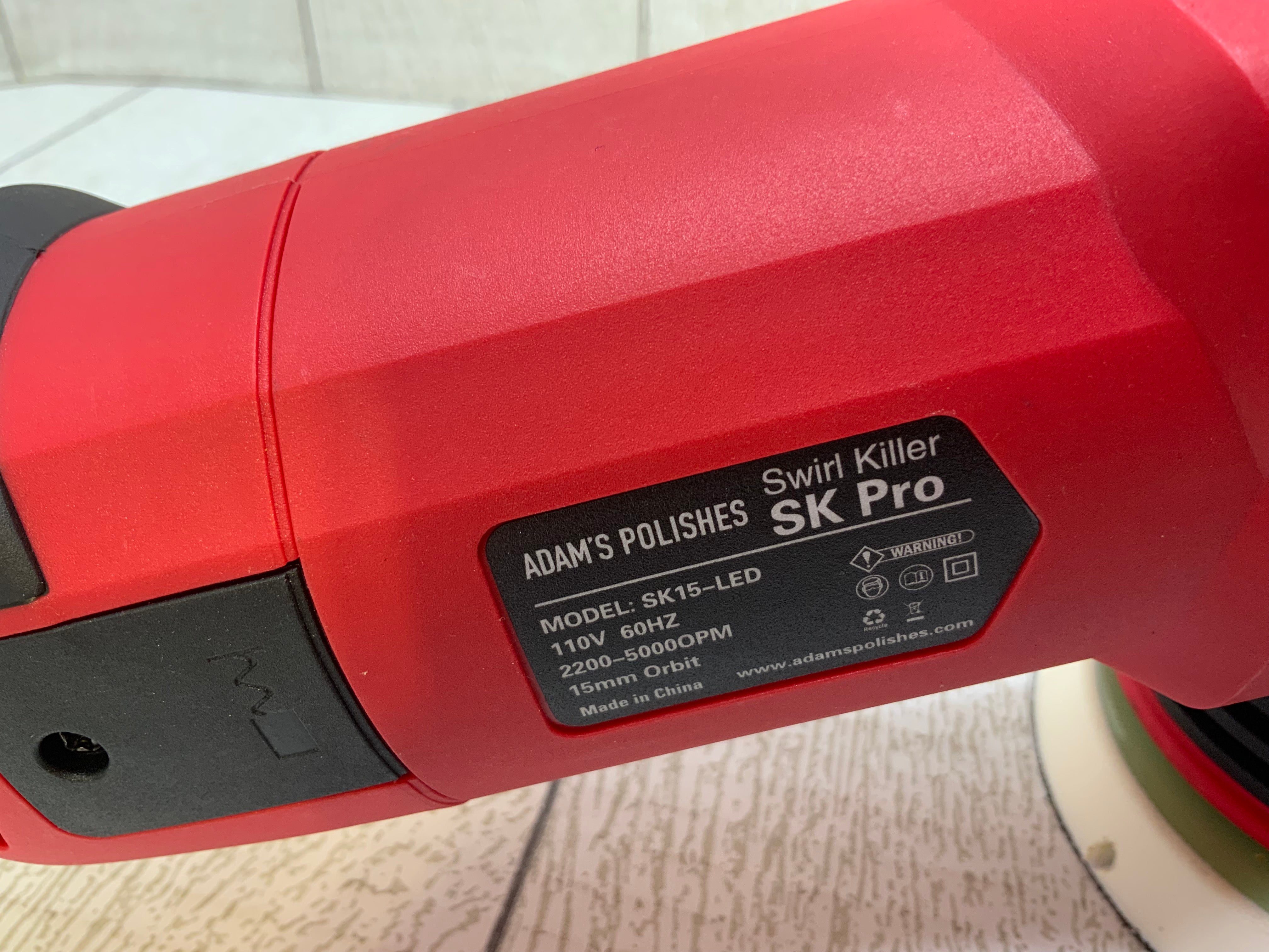 Adam’s SK Pro 15mm Car Polisher - Professional Buffer Polisher For Car Detailing (7951518499054)